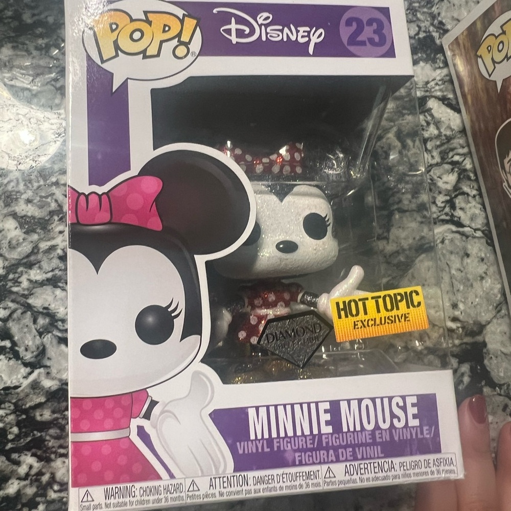 Limited Edition Funko Minnie Mouse Vinyl Figure - Black, White, Pink